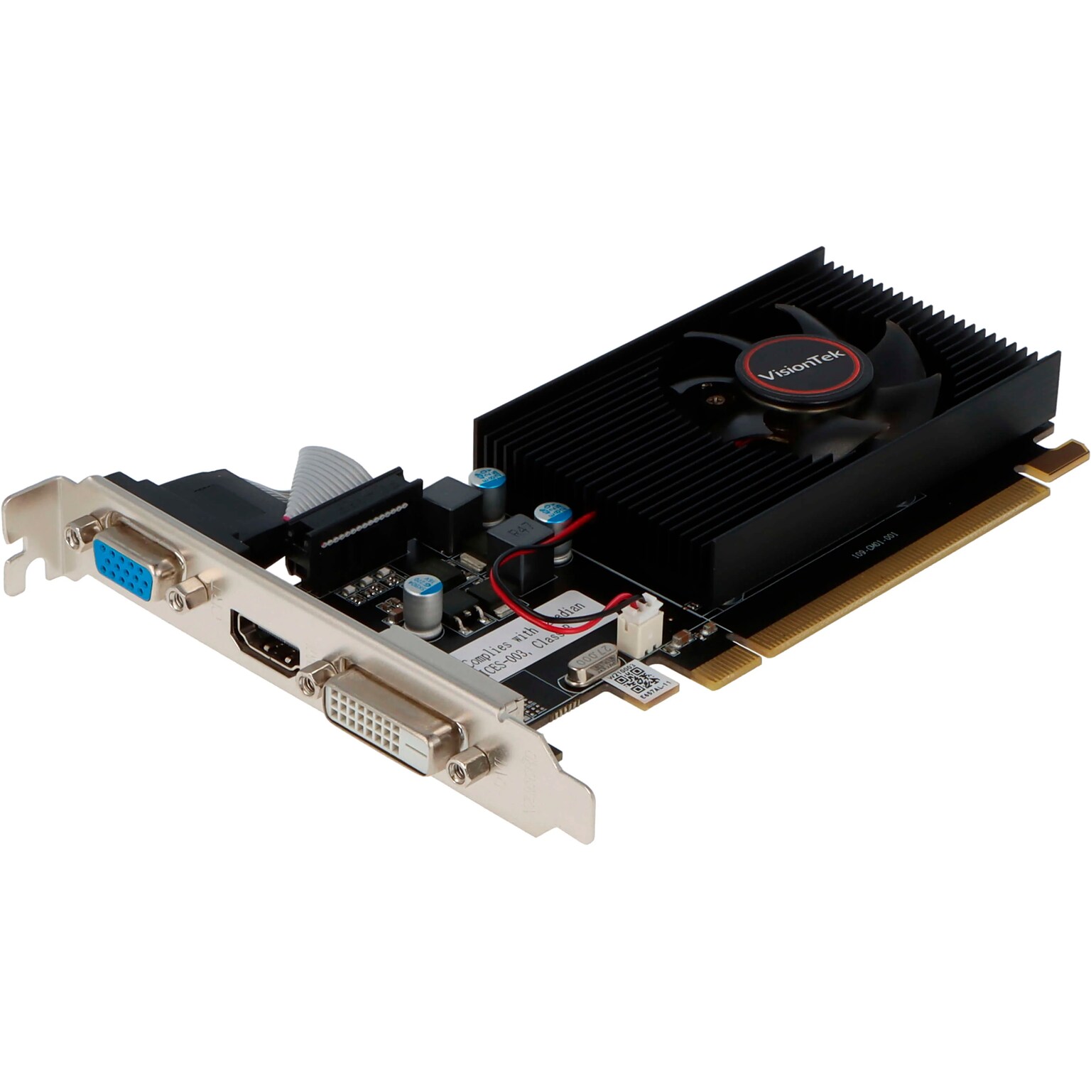 VisionTek AMD Radeon HD 6570 PCI Express 2.0 1GB GDDR3 Graphics Card, Silver/Black (901491)