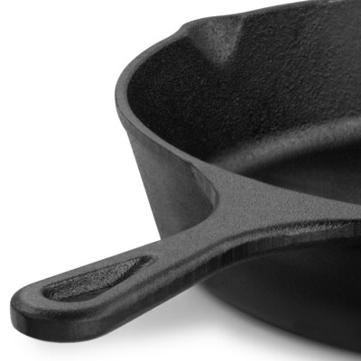 MegaChef Cast Iron 12" Frying Pan, Black (935117379M)