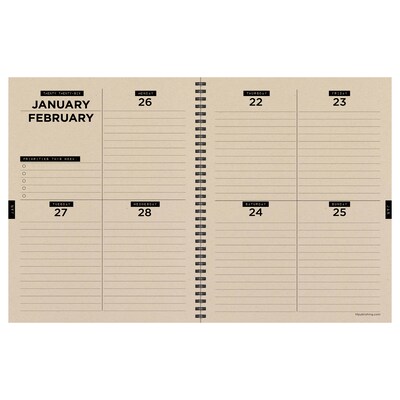 2025-2026 TF Publishing Into the Wild 9" x 11" Academic Year Weekly & Monthly Planner, Paperboard Cover (AY26-9702)