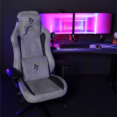 Arozzi Vernazza Supersoft Fabric Ergonomic Racing Gaming Chair, Anthracite (VERNAZZA-SPSF-ANT)