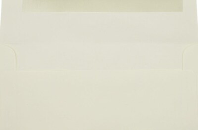 JAM Paper Strathmore #10 Business Envelope, 4 1/8 x 9 1/2, Natural White, 25/Pack (191170)
