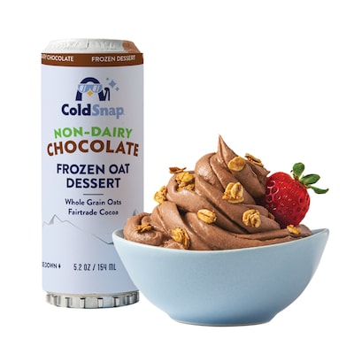ColdSnap Chocolate Oat Frozen Dessert Mix, Single Serve Pods, Dairy Free, 12 Pods/Pack, COLDSNAP MACHINE REQUIRED (600044)