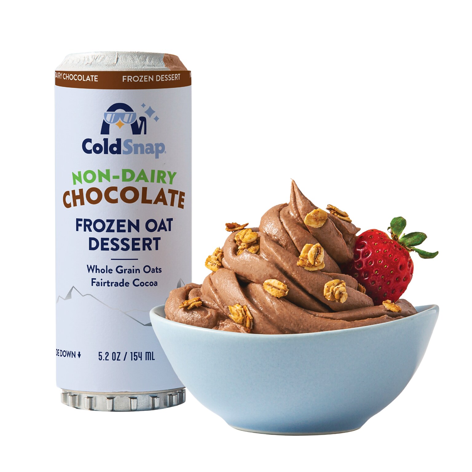ColdSnap Chocolate Oat Frozen Dessert Mix, Single Serve Pods, Dairy Free, 12 Pods/Pack, COLDSNAP MACHINE REQUIRED (600044)