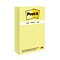 Post-it Notes, Canary Yellow, Lined, 4 in x 6 in, 100 Sheets/Pad, 5 Pads/Pack (660-5PK)