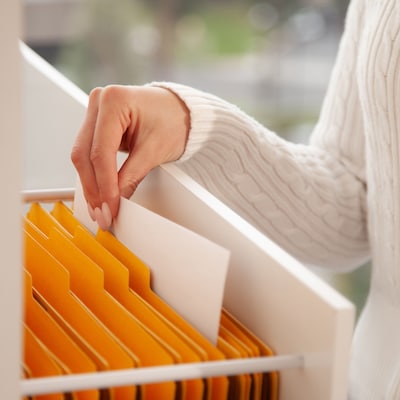 Smead 50% Recycled Pressboard Classification Folders, 2" Expansion, Legal Size, 2 Dividers, Yellow, 10/Box