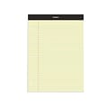 Staples Double-Sheet Notepad, 8.5 x 11.75, Wide Ruled, Canary, 100 Sheets/Pad (20-243)