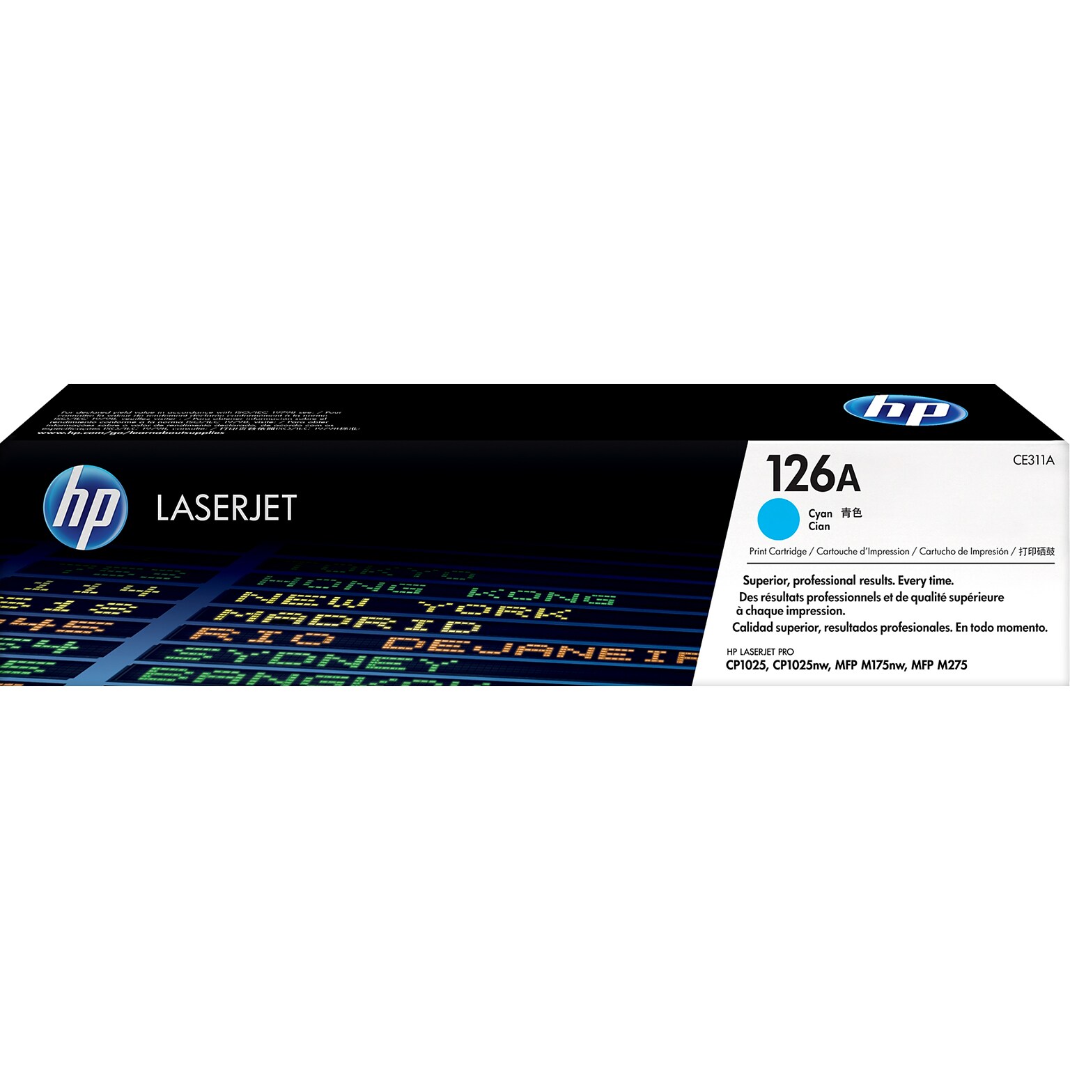 HP 126A Cyan Standard Yield Toner Cartridge, Prints Up to 1,000 pages (CE311A)