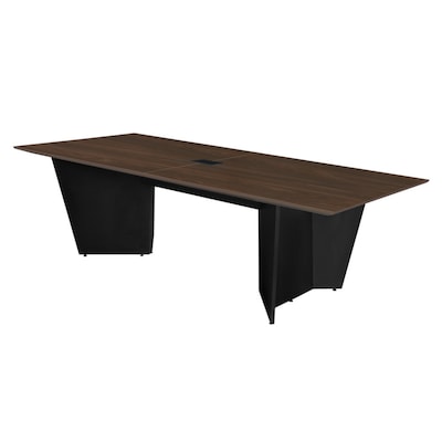 Regency Array 72W x 36D Conference Table with Grommet, Neo Walnut/Black (ACT7236NWBK)