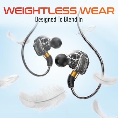 Delton 31E Ergonomic In-Ear USB-A Computer Earbuds, Black (DWH31EBK)