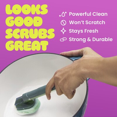 Brite by Scotch-Brite Fillable Dishwand with Drain and Dry Stand, 1/Pack (BRDW-3)