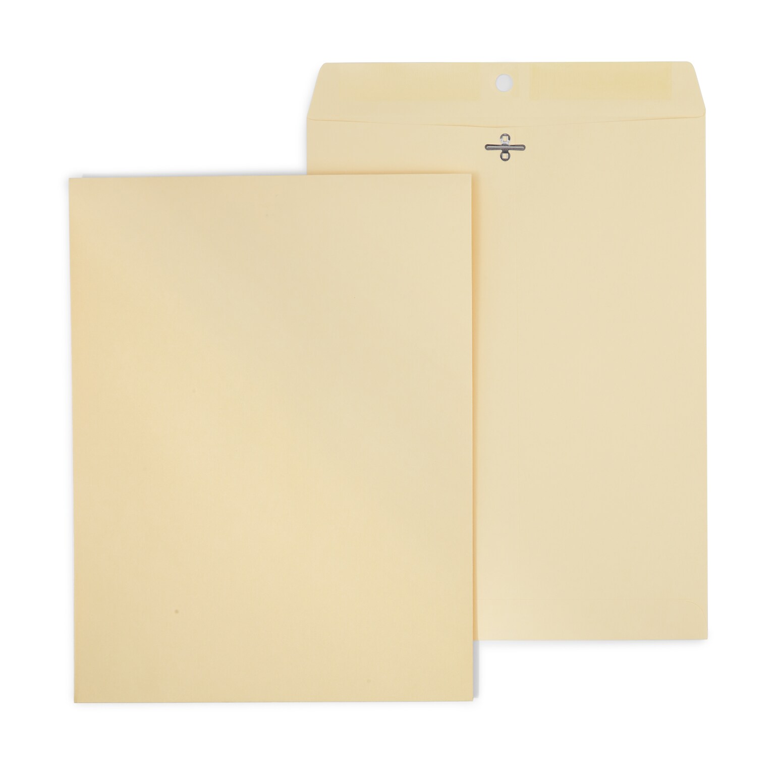 Staples 10 x 13 Heavy-Duty Clasp Catalog Envelopes, 32 lb Manila Kraft, Reinforced Metal Clasp & Gummed Seal, 100/Box