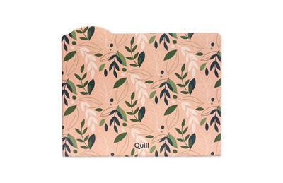 Quill Brand® File Folders, Assorted Tabs, 1/3-Cut, Letter Size, Fashion Patterns, 24ct/Box (6170U01-