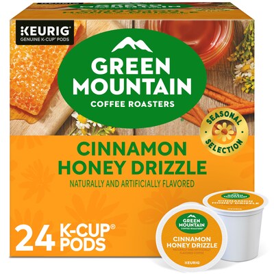 Green Mountain Cinnamon Honey Drizzle Coffee Keurig® K-Cup® Pod, Light Roast, 24 Pods/Box (5000378226)