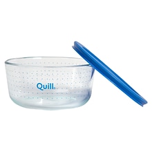 Pyrex 4 cup Bowl and Lid Set with Quill Logo