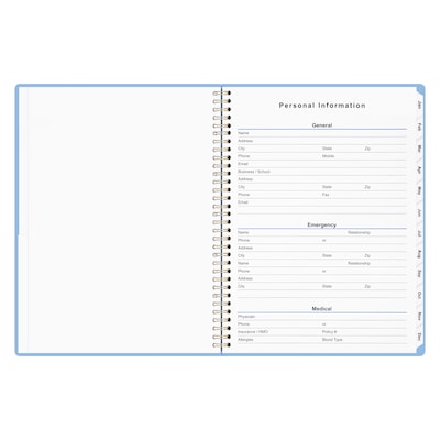 2027 Staples 8" x 11" Weekly & Monthly Planner, Eternal Blue (ST63609-27)