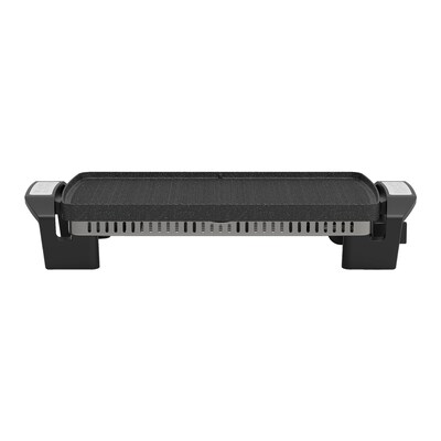 THE ROCK by Starfrit 16.5" x 9.75" Electric Reversible Griddle, Black (024427-002-0000)