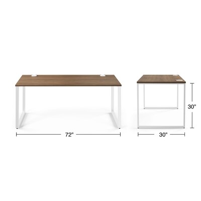 Union & Scale™ Workplace2.0™ 72"W x 30"D Writing Desk, Pinnacle (UN57481)