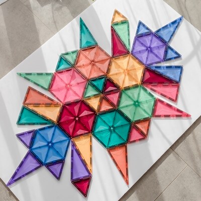 Connetix Magnetic Tiles Pastel Geometry Pack, 40 Pieces (CNTP00040GE)