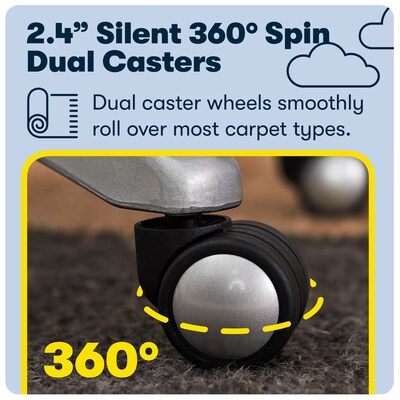 Serta Works Bryce Ergonomic Bonded Leather Swivel Executive Chair, Cream (43807B)