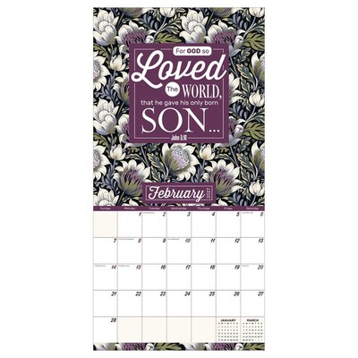 2027 TF Publishing Bible Verses 12" x 12" Monthly Wall Calendar, Multicolored (27-1145)