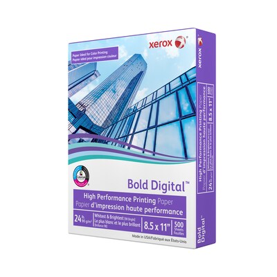 Xerox Bold Digital 8.5” x 11” Printer Paper, 24 lbs., 98 Brightness, 500 Sheets/Ream (3R11540)