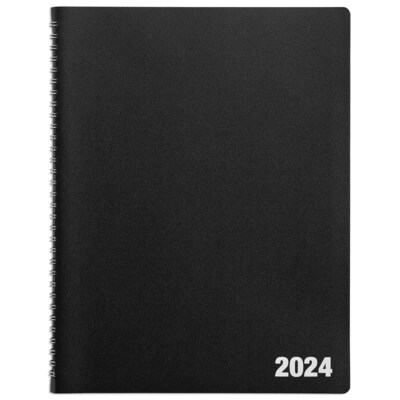 2024 Quill Brand® 8 x 11 14-Month Monthly/Weekly Planner, 8x11, Black (5216224QCC)