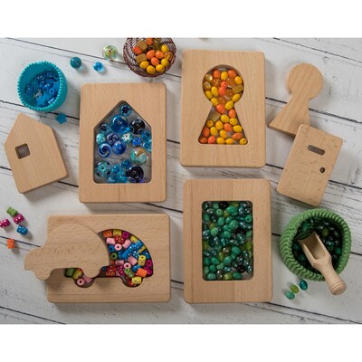 Learn Well Little Looking Shapes Home, Assorted Colors, 8/Set (YUSL1008)