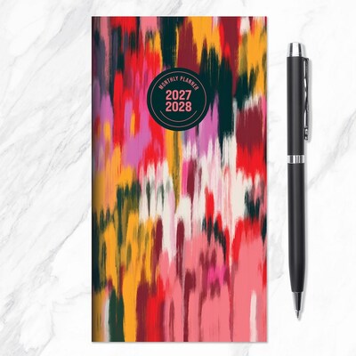 2027 TF Publishing Paint Streak 3.5" x 6.5"  Monthly Standard Planner, Paperboard Cover, Multicolored (27-7008)