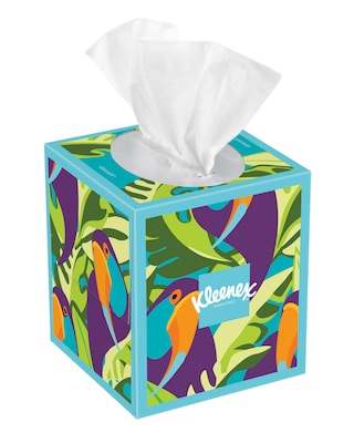 Kleenex Ultra Soft Facial Tissues, 3-Ply, 60 Sheets/Box, 27 Boxes/Pack (54277)