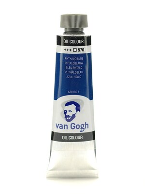 Van Gogh Oil Color Phthalo Blue 40 Ml (1.35 Oz) [Pack Of 3]