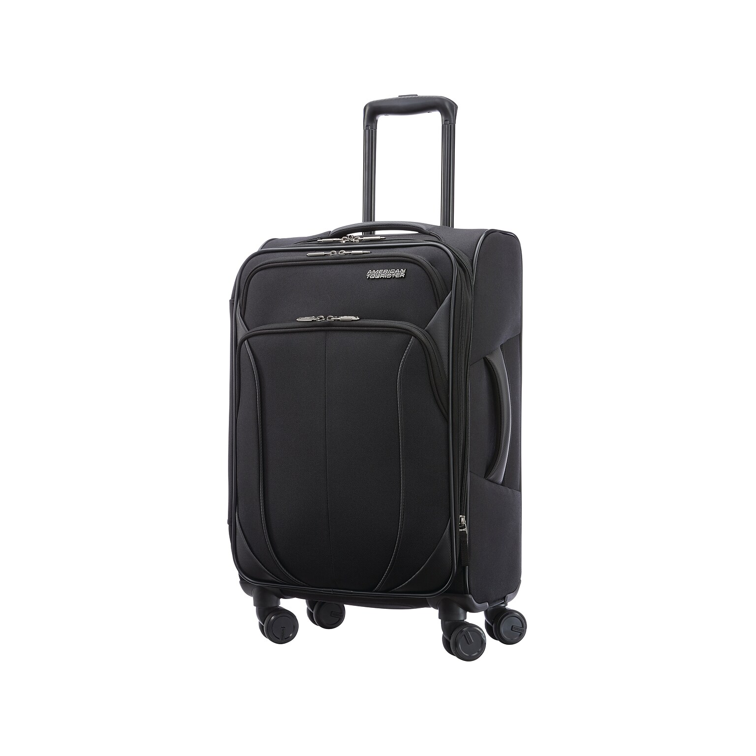 American Tourister 4 Kix 2.0 Polyester Carry-On Luggage, Black (142352-1041)