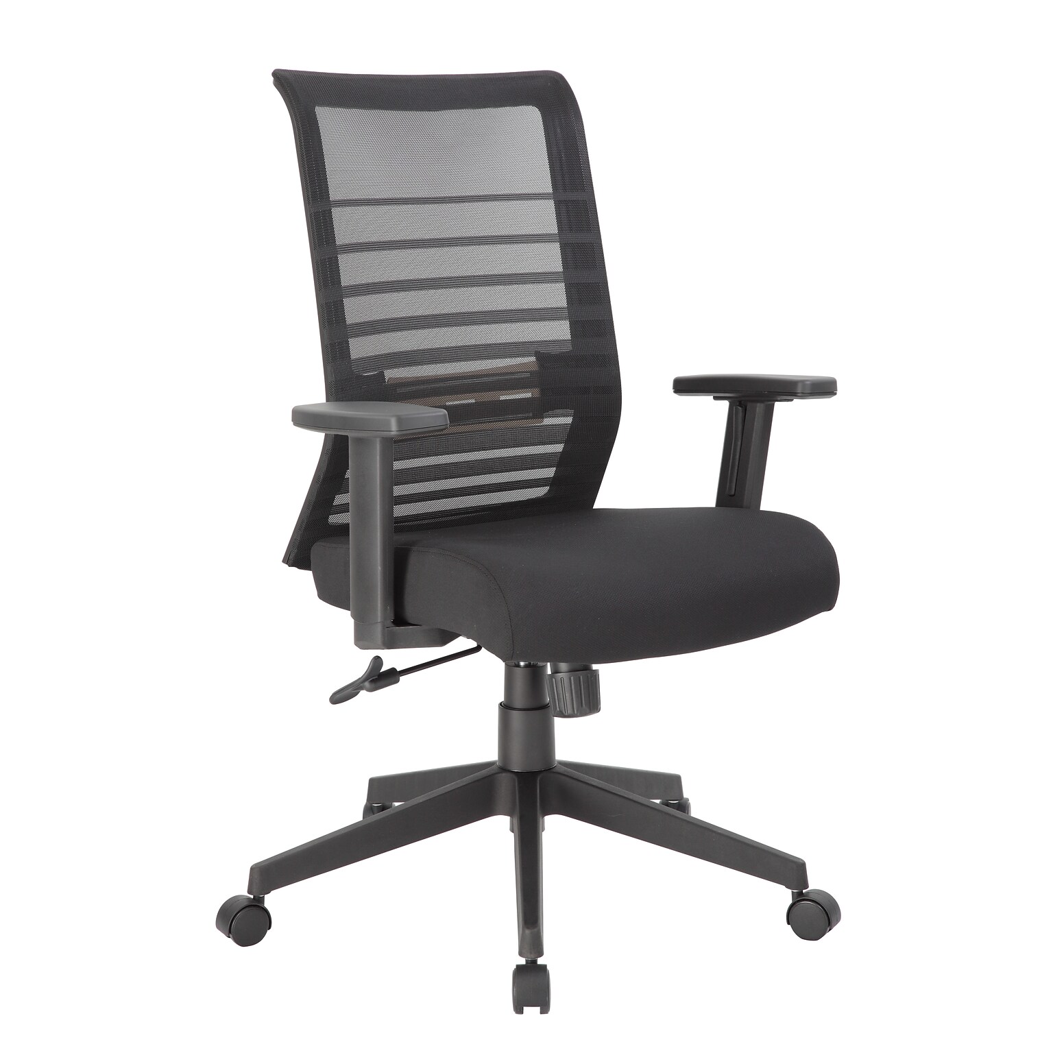 Boss Office Products Ergonomic Mesh Swivel Task Chair, Black (B6566-BK)