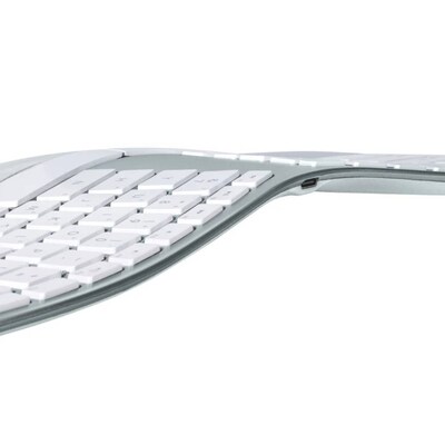 Matias Sculpted Wireless Ergonomic Keyboard for Mac, Silver (FK413D)