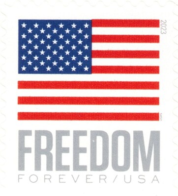 USPS U.S. Flag Forever 100 Postage Stamps (FOREVERFLAG5BK)