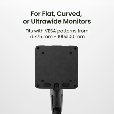 Kanto DM1 Single Monitor Desktop Mount for 17” - 40” Displays, Up to 22 lbs, Black