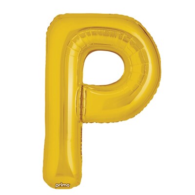 Party City (Air-Filled) 16 P Foil Balloon, Gold, 2/Pack (AM60050229-19)