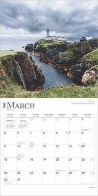 2025 BrownTrout Ireland 12" x 24" Monthly Square Wall Calendar, (9781975477202)