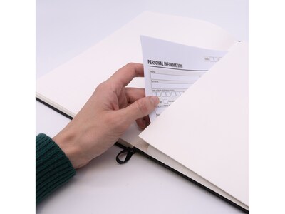 Pukka Pad Professional Notebooks, 8.5" x 11", College Ruled, 96 Sheets, Black (9942-SIG)