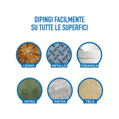 CARIOCA Water Based Acrylic Paint Markers, Brush Tip, Assorted Colors, 5/Set, 2/Bundle (CRA45280-2)