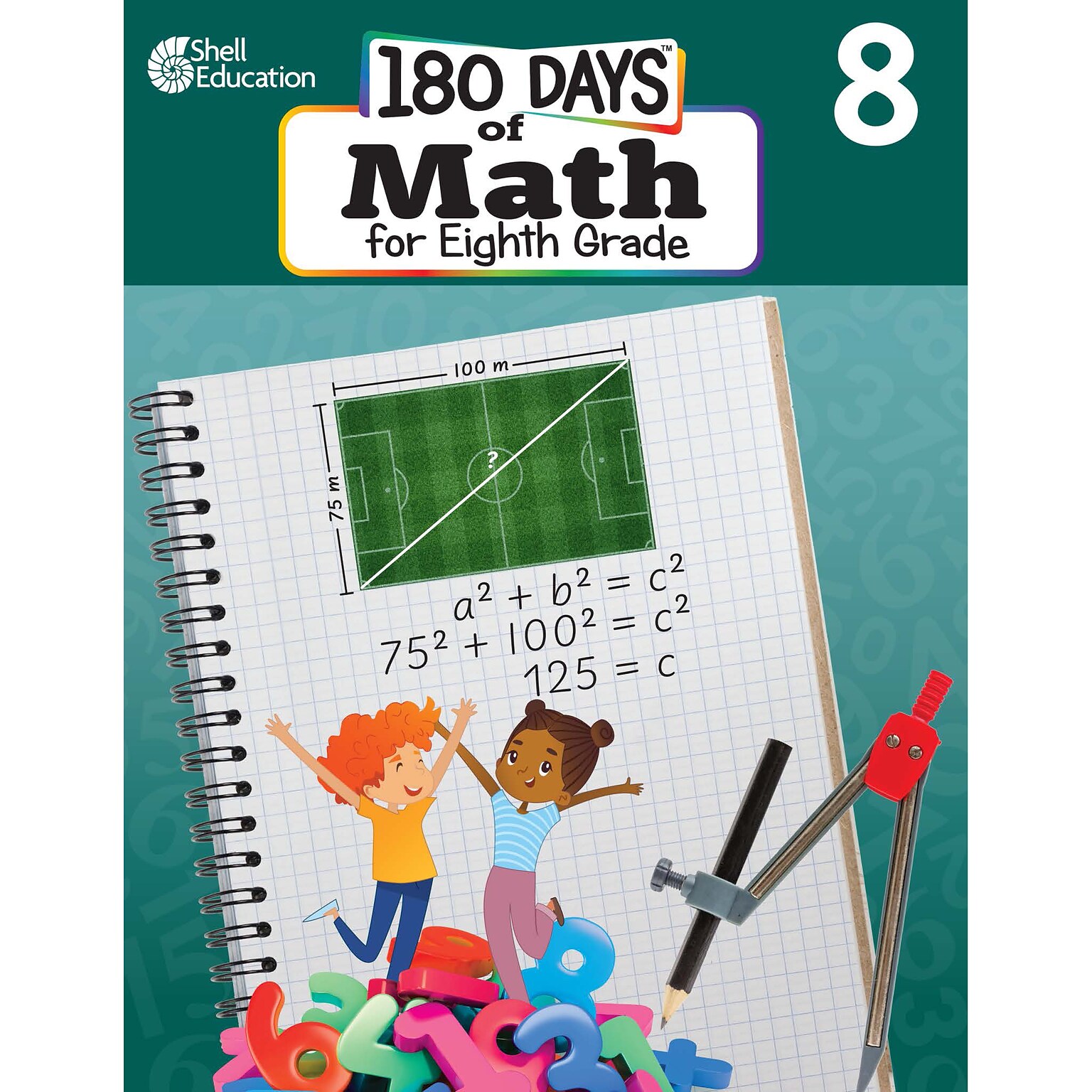 Shell Education 180 Days of Math for Eighth Grade Workbook