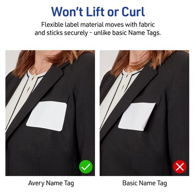 Avery Laser/Inkjet Rectangle Multipurpose Labels, 2-1/3" x 3-3/8", White, 80/Pack (S00-F8D)