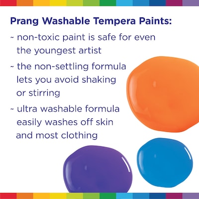 Prang Washable Tempera Paint, Blue, 128 oz. (10605)