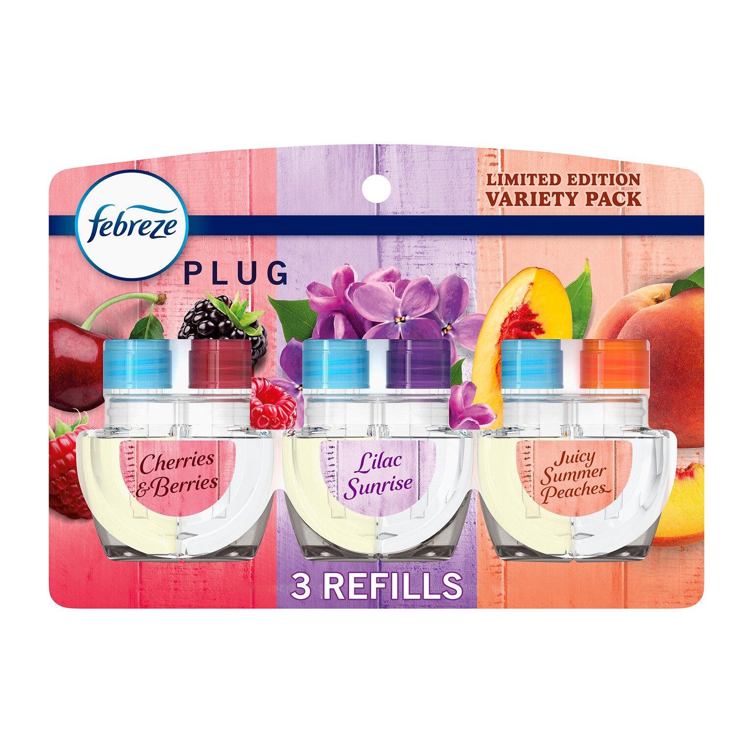 Febreze Plug In Oil Warmer Refill, Spring Scent Mix, 0.87 oz., 3/Pack (21978)