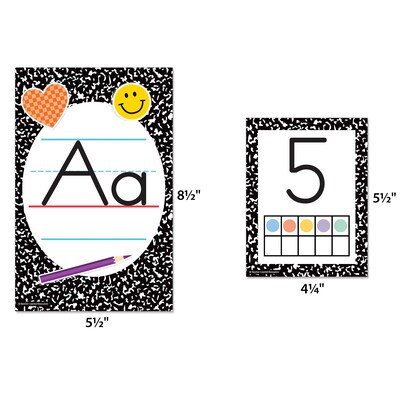 Teacher Created Resources Cool for School Composition Alphabet Bulletin Board Set, 37/Set (TCR9306)