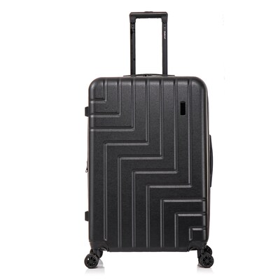 DUKAP Zahav 29.52" Hardside Suitcase, 4-Wheeled Spinner, TSA Checkpoint Friendly, Black (DKZAH00L-BLK)