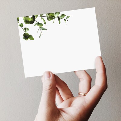 Great Paper Elegant Eucalyptus Notecards, Multicolored, 40/Pack (2025001)