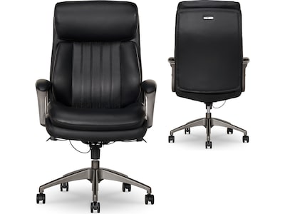 La-Z-Boy Nova Ergonomic Polyurethane Swivel Executive Chair, Black (52372-BLK)