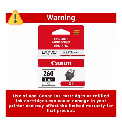 Canon PG-260 XL Black High Yield Ink Cartridge  (3706C001)
