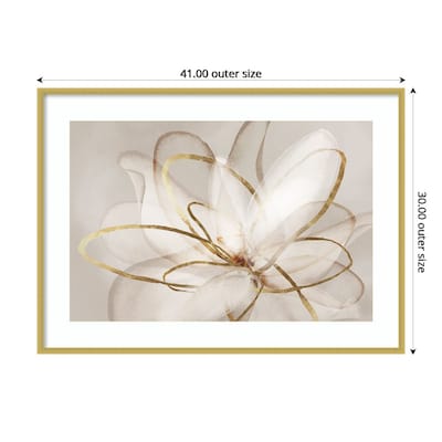 Amanti Art Transparent Beauty III (Floral) by Eva Watts Wood Framed Wall Art Print, 41" x 30" (A42677794069)