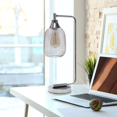 Elegant Designs LED Desk Lamp, 19", Chrome (LD1060-CHR-LB)